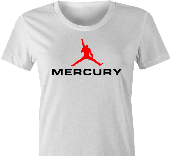 funny Freddie Mercury Queen t-shirt women's white  