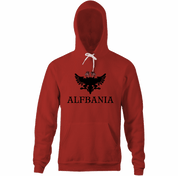 Funny Alf Albania Flag Mashup red hoodie 