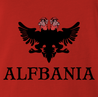 Funny Alf Albania Mashup red  t-shirt