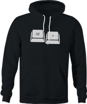 funny alt right computer right wing politics men's black hoodie