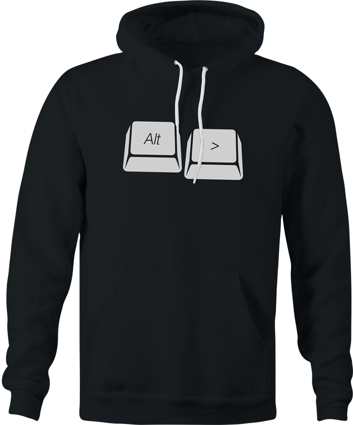 funny alt right computer right wing politics men's black hoodie