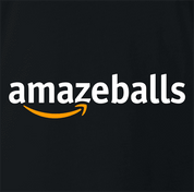 funny Amazeballs parody t-shirt black