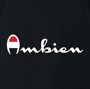Funny Ambien t-shirt black