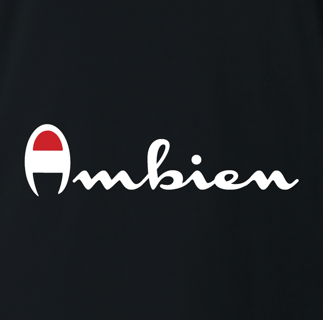 Funny Ambien t-shirt black