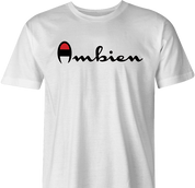 Funny Ambien men's t-shirt white 