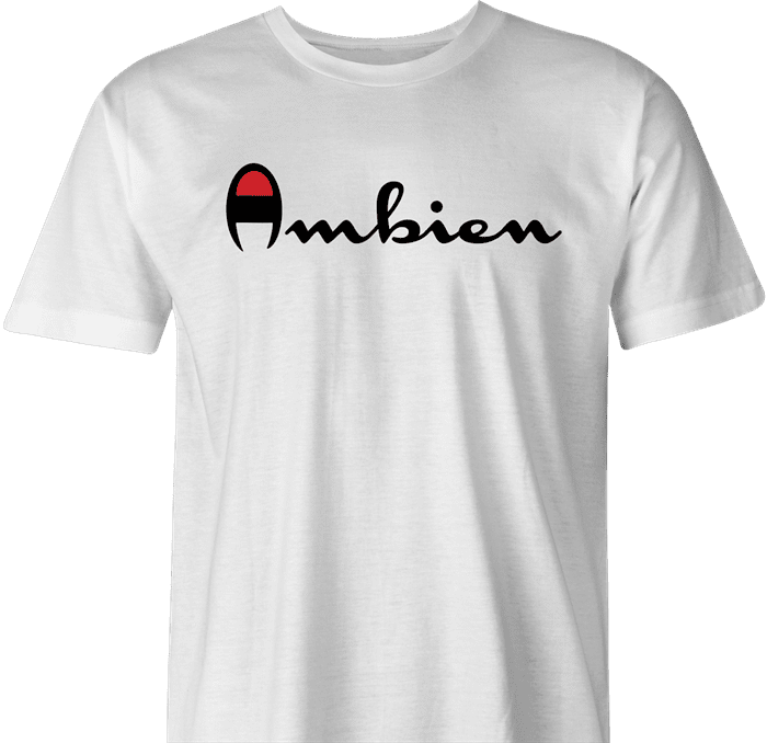 Funny Ambien men's t-shirt white 