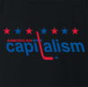 funny capitalism hockey logo t-shirt black men's 