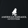 Funny american smeagol lord of the rings black t-shirt