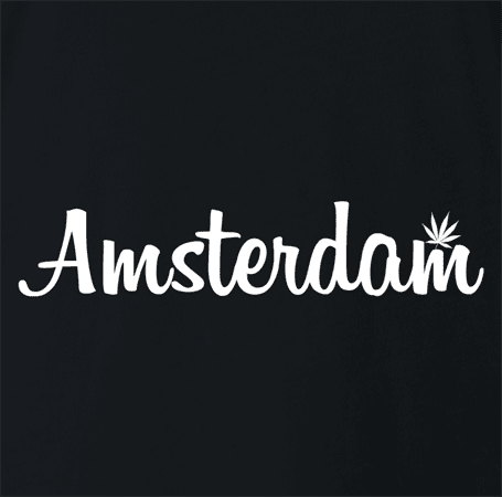 funny Amsterdam parody t-shirt black