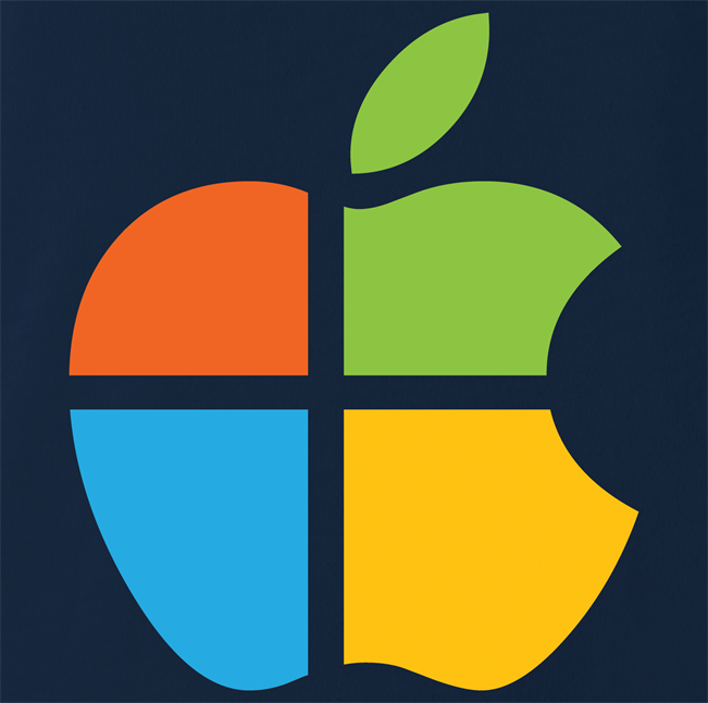 funny computer operating system mashup t-shirt men's navy blue