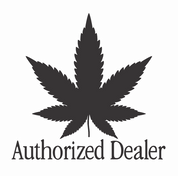 funny Weed Dealer - Authorized Dealer Parody white tee