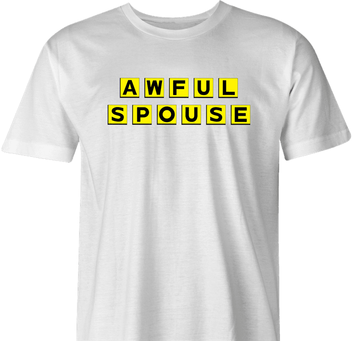 funny Awful Spouse Waffle Mash-up white men's t-shirt