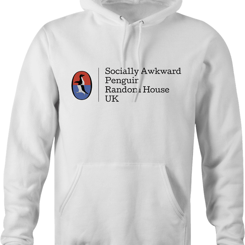 socially awkward penguin meme random house white hoodie