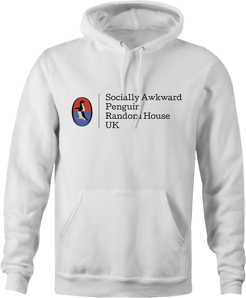 socially awkward penguin meme random house white hoodie
