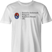 funny awkward penguin meme  t-shirt men's white