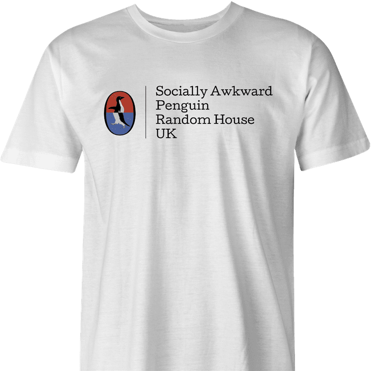 funny awkward penguin meme  t-shirt men's white