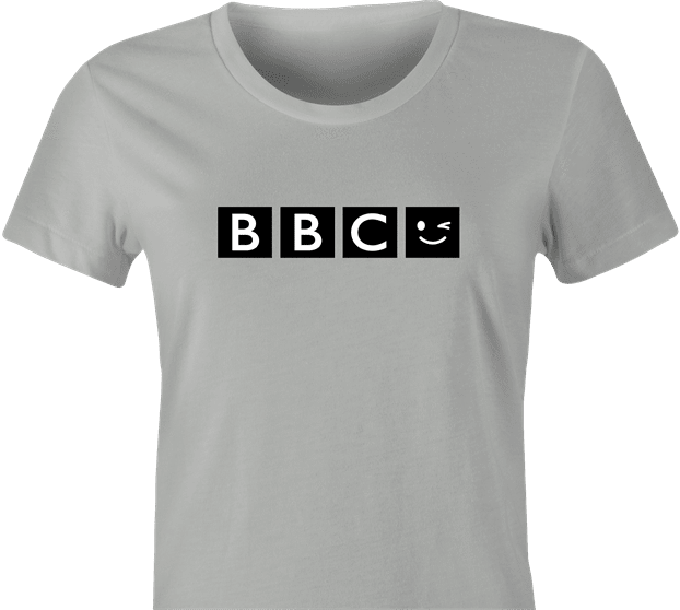 funny big black cock Parody women's grey t-shirt