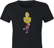 Funny BTC bitcoin  video game gamer black women's t-shirt