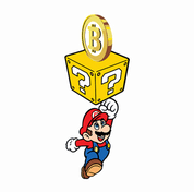 Funny BTC bitcoin  video game gamer white men's t-shirt