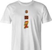 Funny BTC bitcoin gamer coin collection t-shirt men's white