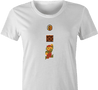 Funny BTC bitcoin gamer coin collection t-shirt women's white