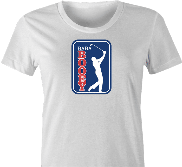funny golfing Baba Booey women's golf t-shirt 