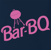 funny barbeque Doll BBQ Mashup navy blue t-shirt