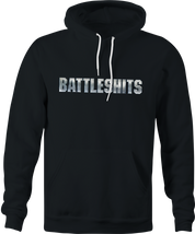 Funny Classic Game Battleshits Crappy Parody Black Hoodie