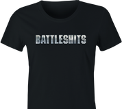 Funny Classic Game Battleshits Crappy Parody Women's Black