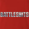 Funny Classic Game Battleshits Crappy Parody Red T-Shirt