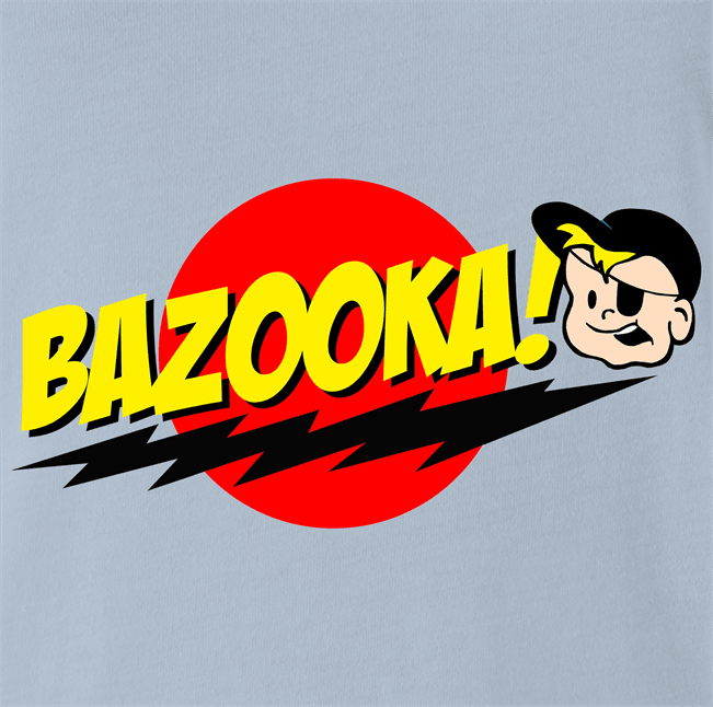Funny Bazinga bubblegum Men's light blue parody T-Shirt