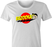 Funny Bazinga bubblegum women's white parody T-Shirt