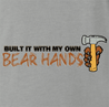 funny My own bear hands play on words parody ash grey t-shirt