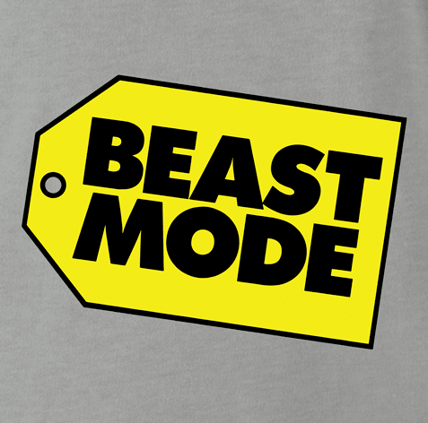 beast mode grey t-shirt