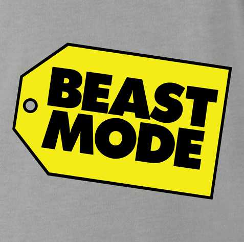 beast mode grey t-shirt