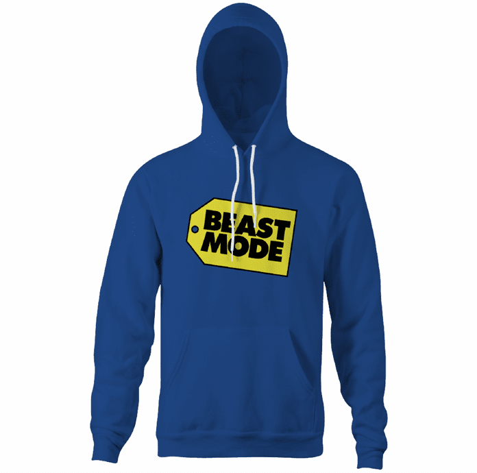 beast mode royal blue hoodie