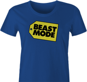 beast mode women's royal blue t-shirt