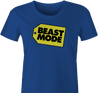 beast mode women's royal blue t-shirt