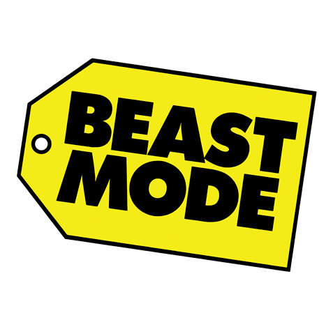 beast mode white t-shirt
