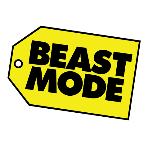 beast mode white t-shirt