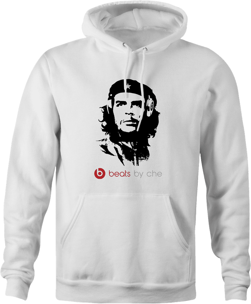 funny che guevara parody men's white hoodie