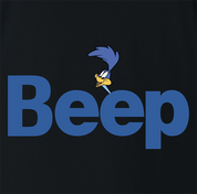 Funny Beep Road Runner Parody black t-shirt