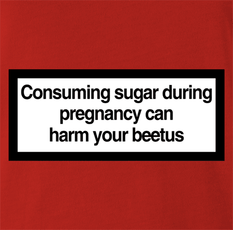 Funny diabeetus diabetes warning t-shirt red