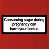 Funny diabeetus diabetes warning t-shirt red