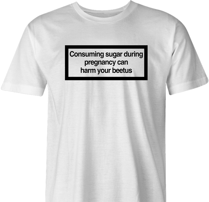 Funny diabeetus diabetes warning men's t-shirt white 