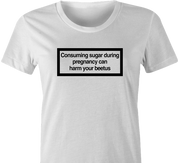 Funny diabeetus diabetes warning women's t-shirt white 