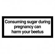 Funny diabeetus diabetes warning t-shirt white 