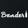 Funny drinking bender guitar logo black men's t-shirt