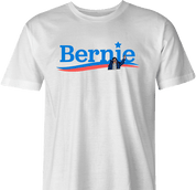 funny bernie sanders logo parody t-shirt men's white 