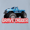 funny misspelled monster truck t-shirt men's light blue